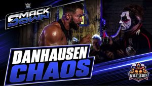 Danhausen reacts as Zack Ryder triggers a strange experiment during WWE SmackDown before Judgment Day chaos
