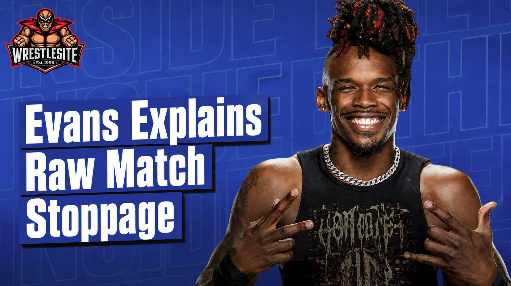 Je’Von Evans discusses the head collision with El Grande Americano that led WWE to stop their Raw match
