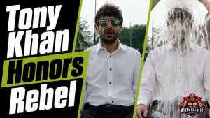 Tony Khan participates in the ALS Ice Bucket Challenge during Jacksonville Jaguars training camp to honor Rebel