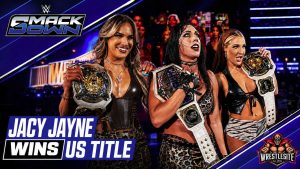 Jacy Jayne defeats Tiffany Stratton to win Women’s United States Championship during WWE SmackDown title match