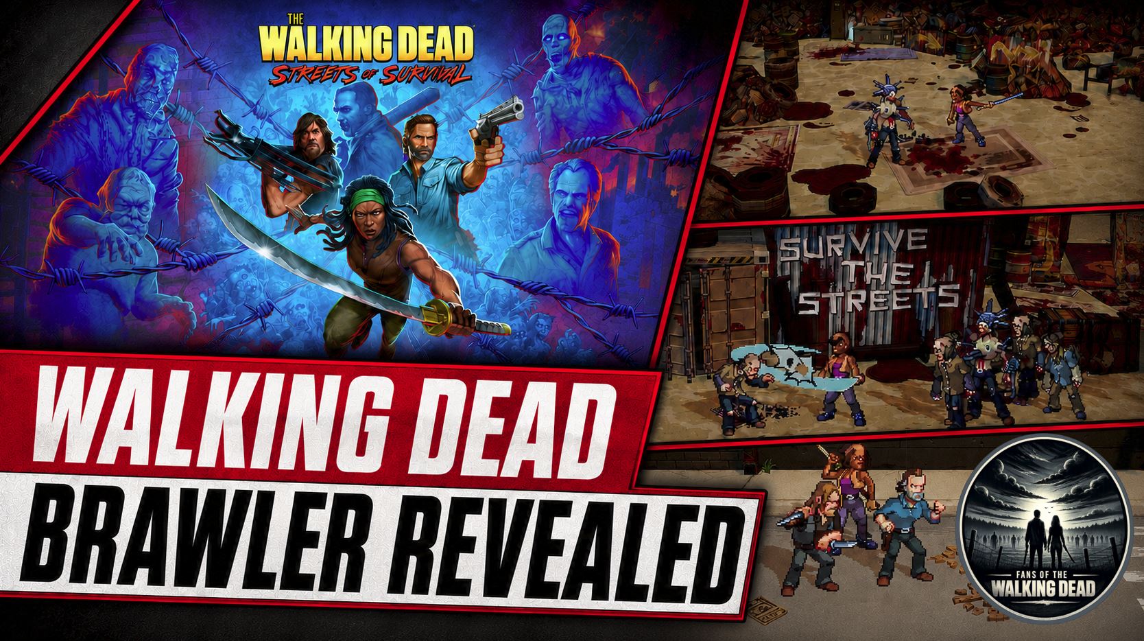 New Walking Dead Brawler Arrives in September 5 Rick Grimes, Daryl Dixon and Michonne battle walkers in the retro-inspired game The Walking Dead: Streets of Survival