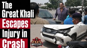 The Great Khali Escapes Injury in Car Accident