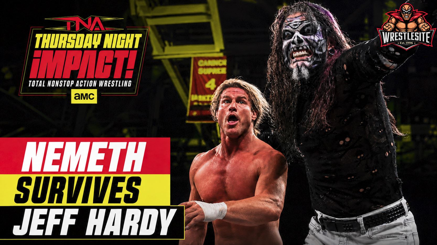 Nic Nemeth Retains TNA World Title Against Jeff Hardy 5 Nic Nemeth delivers the Danger Zone to Jeff Hardy during their TNA World Championship match on the August 13 episode of iMPACT