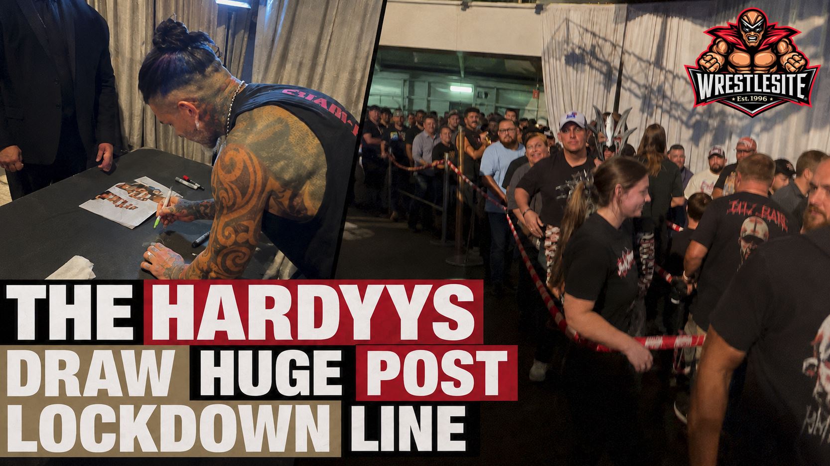 Matt Hardy shows autograph line after TNA Lockdown main event with Jeff Hardy in Chicago