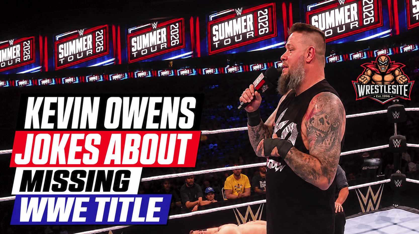 Kevin Owens Jokes About Missing WWE Title 5 Kevin Owens addresses Edmonton crowd after Sami Zayn cost him WWE Championship on SmackDown Friday