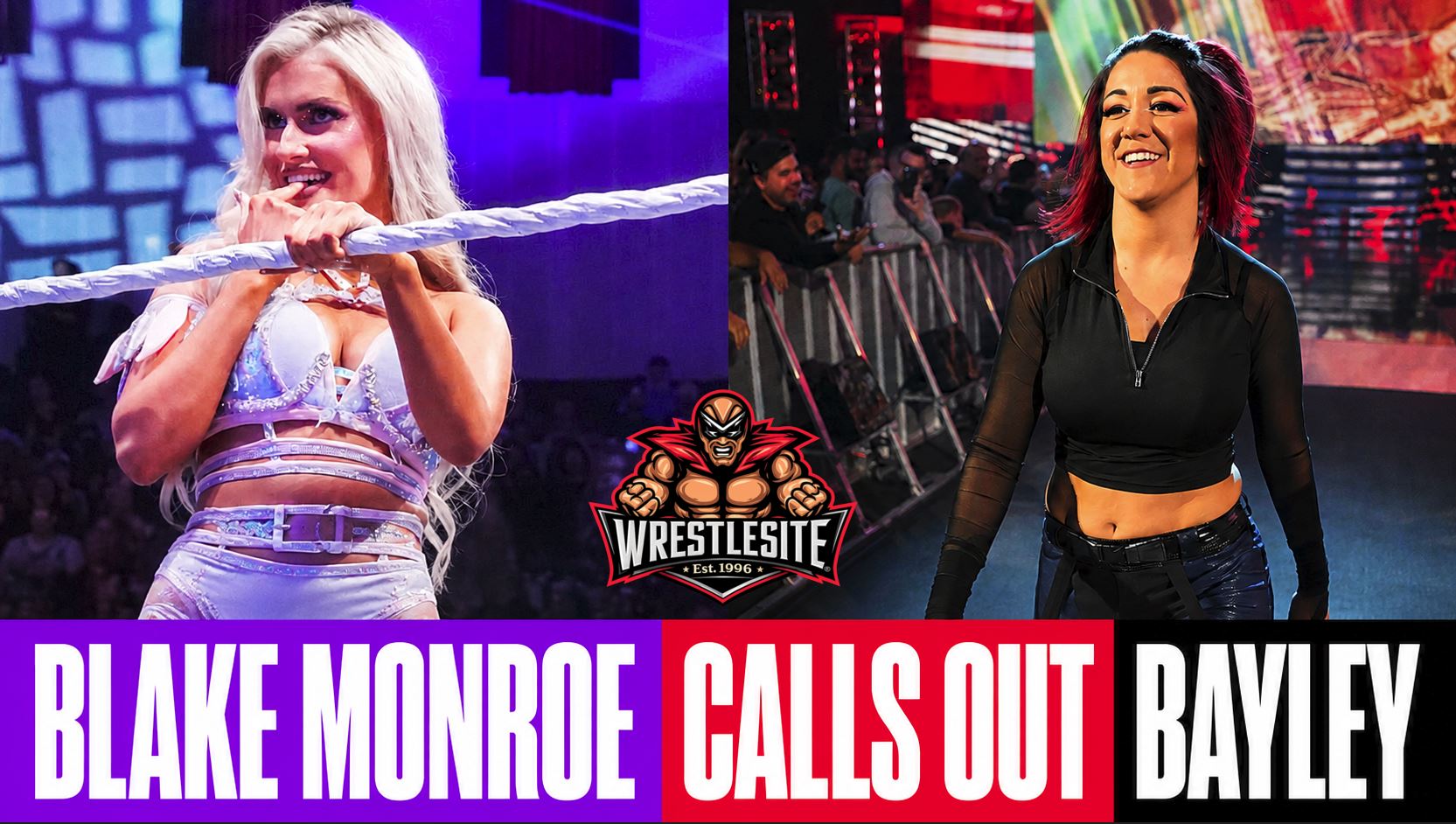 Blake Monroe Tells Bayley to Show Up 5 Blake Monroe challenges Bayley online and tells her to appear on WWE SmackDown this Friday