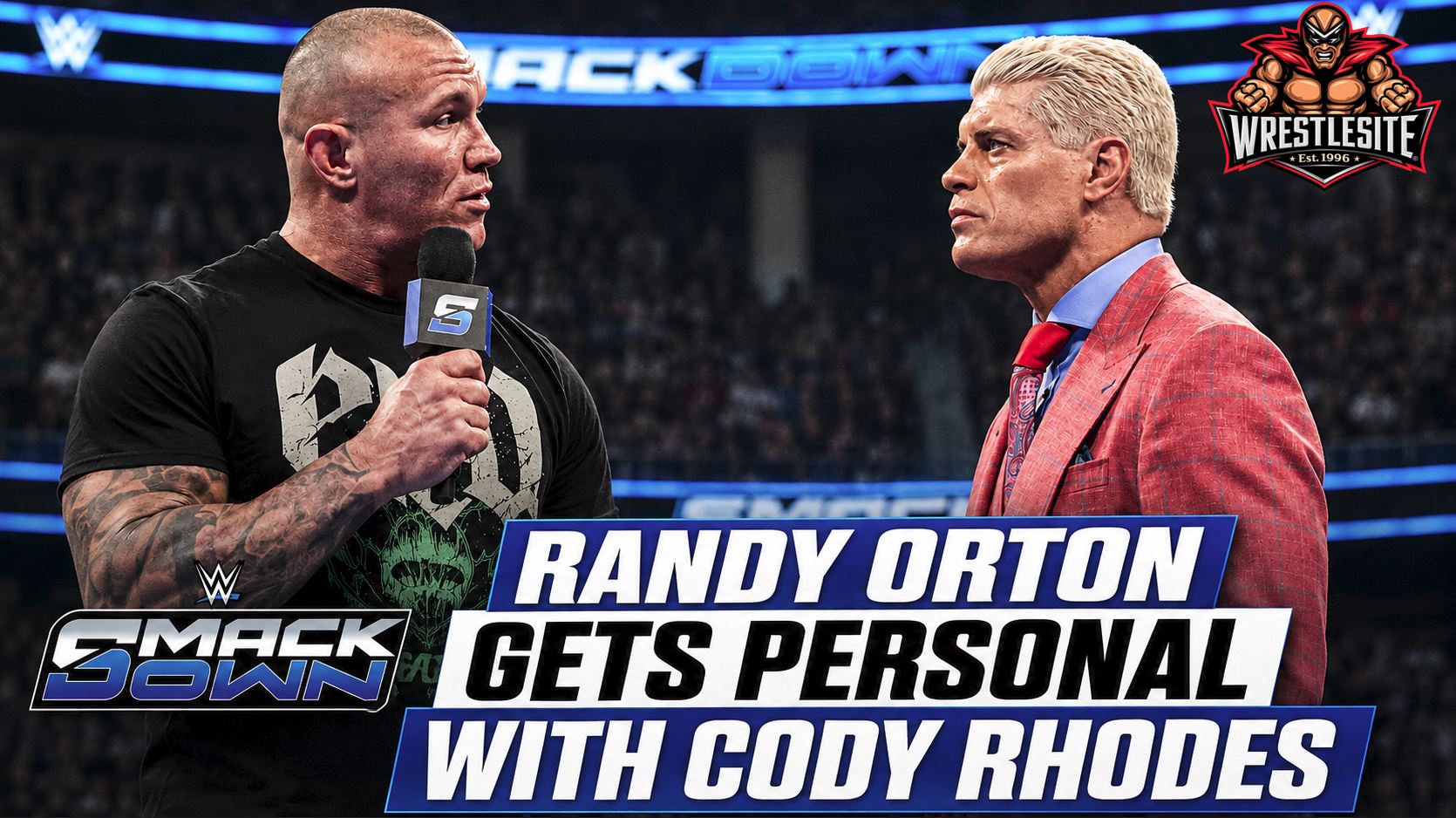 Randy Orton Gets Personal With Cody Rhodes 5 Randy Orton provokes Cody Rhodes before Sunday Night Main Event showdown in Atlanta Georgia match