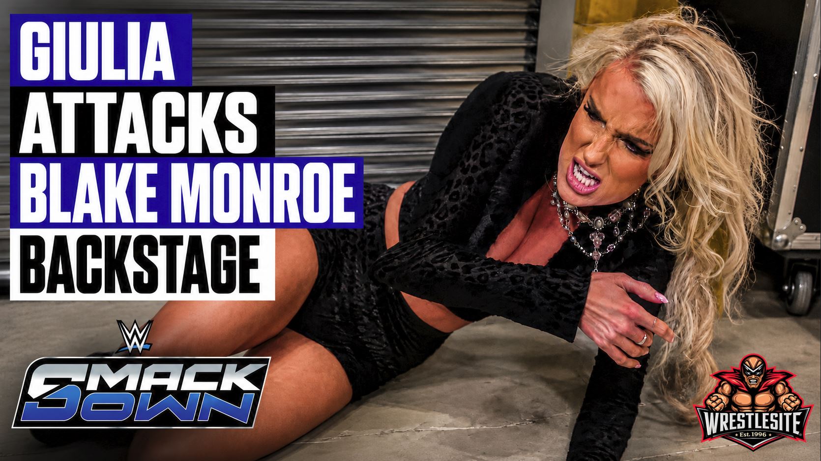 Giulia Attacks Blake Monroe Backstage 5 Giulia attacks Blake Monroe backstage after Monroe dismisses their scheduled SmackDown match as beneath her standards