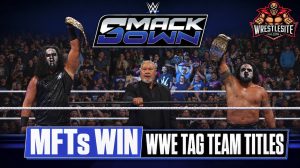 Tama Tonga and Talla Tonga Win WWE Tag Team Titles 19 Tama Tonga and Talla Tonga celebrate winning WWE Tag Team Championships during WWE SmackDown in Boston