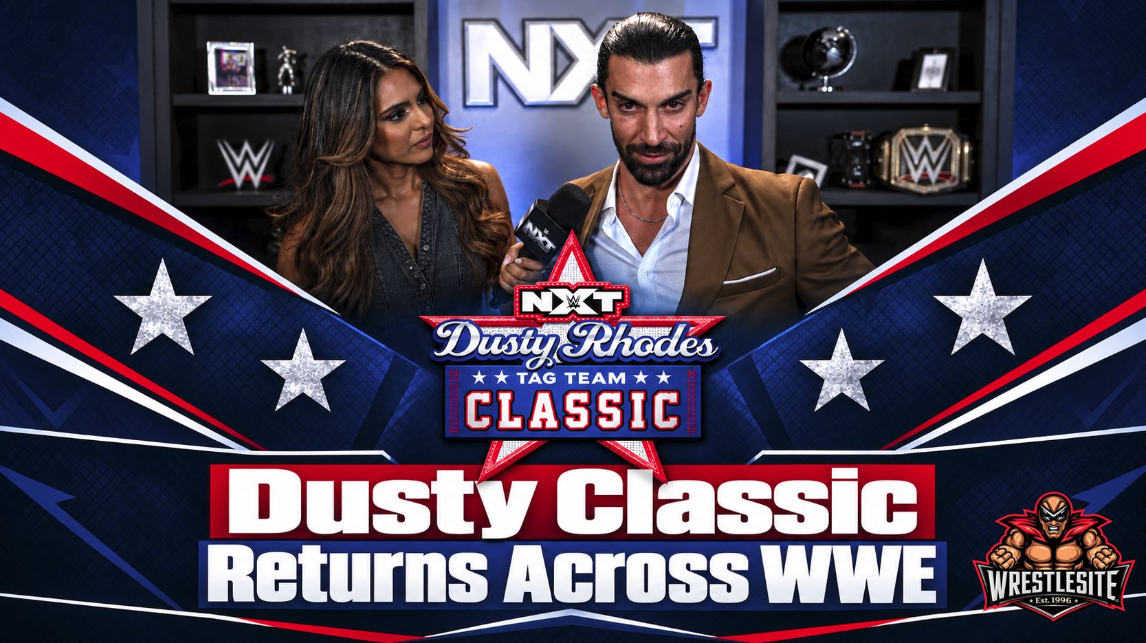 WWE NXT General Manager Robert Stone announces the Dusty Rhodes Tag Team Classic with teams from all three WWE brands