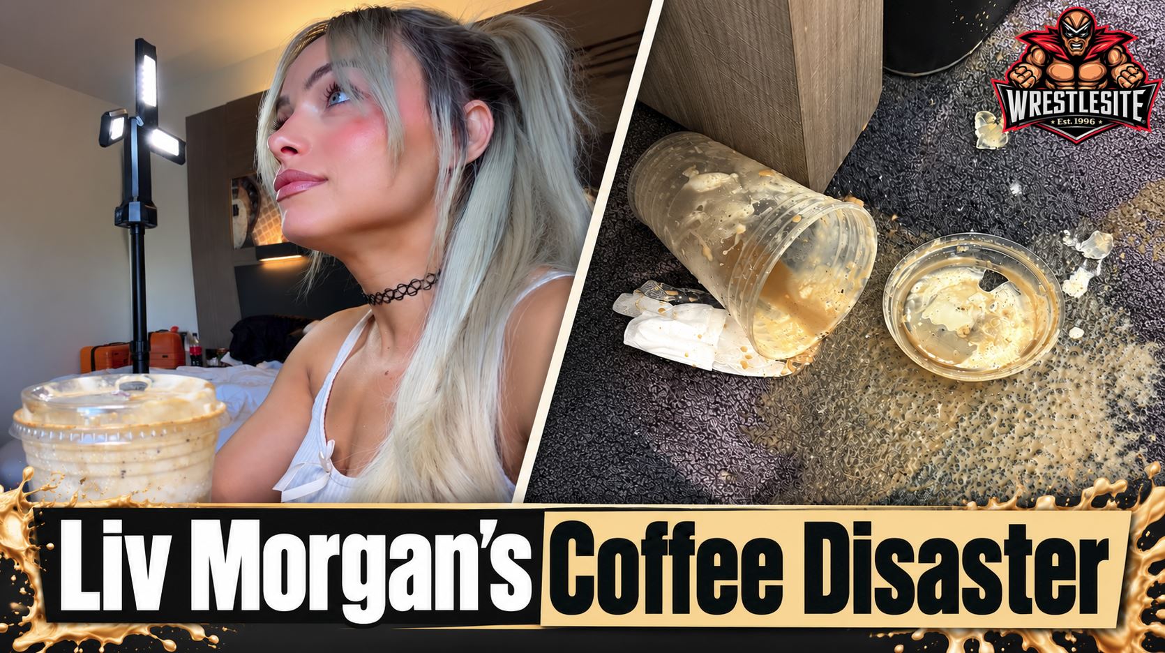 Liv Morgan posts a photo of spilled coffee after WWE RAW, while championship storyline continues