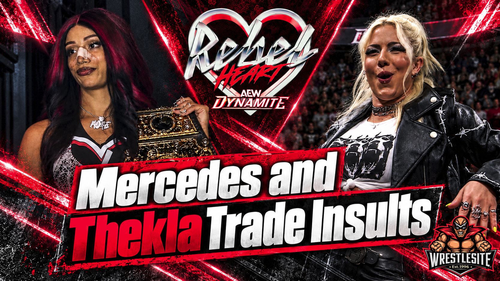 Mercedes Moné and Thekla exchange insults in the ring before Willow Nightingale interrupts them on AEW Dynamite