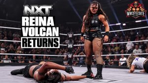 Reina Volcan Returns and Attacks Two NXT Stars 17 Reina Volcan attacks Kali Armstrong and Skylar Raye during her WWE NXT television return segment