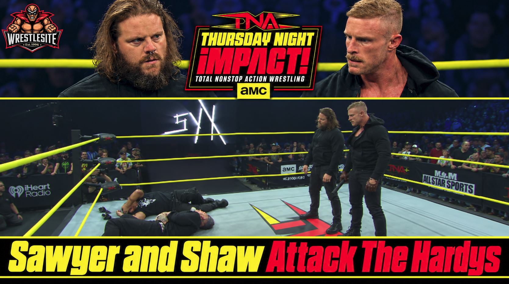 Former Wyatt Sicks Members Reveal TNA Mystery Attacks 5 Joseph Sawyer and Samuel Shaw reveal themselves after attacking The Hardys on TNA iMPACT