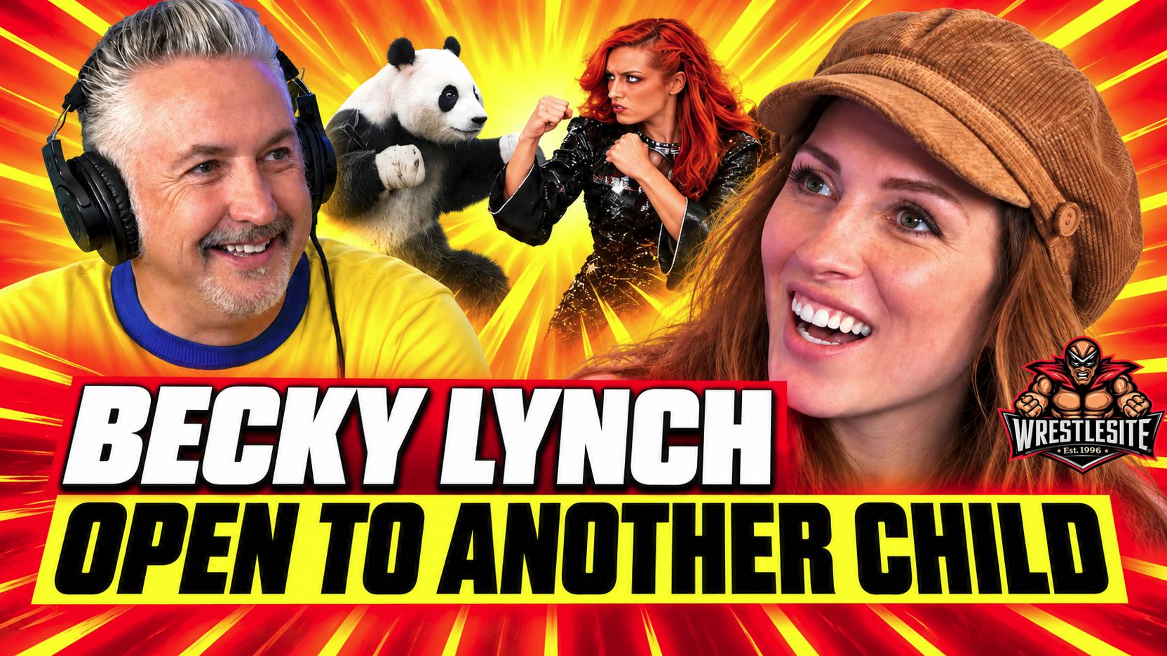 Becky Lynch and Seth Rollins appear together as Lynch discusses the possibility of having another child