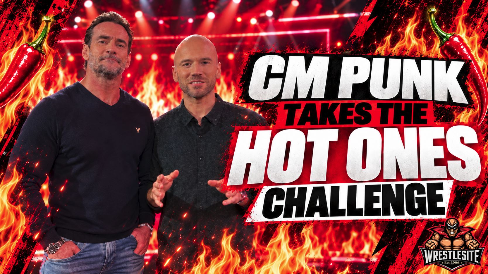 CM Punk Set for Hot Ones Special After WWE Raw 5 CM Punk prepares to take the Hot Ones wing challenge during a special Netflix episode hosted by Sean Evans
