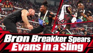 Bron Breakker Spears Je’Von Evans During Penta’s Raw Celebration