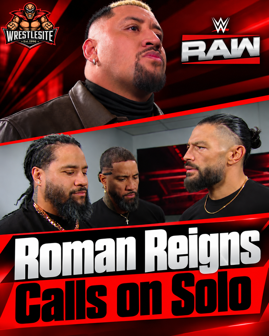 Roman Reigns recruits Solo Sikoa for The Bloodline’s upcoming match against The 946 on Raw