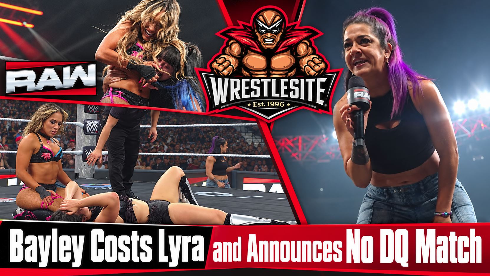 Bayley Costs Lyra Valkyria Match Against Lola Vice 5 Bayley Costs Lyra and Announces No DQ Match