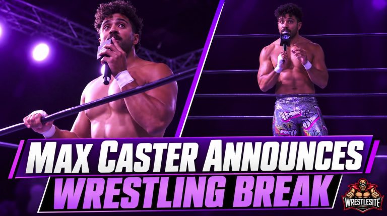 Max Caster Announces Wrestling Break and Plans for Therapy