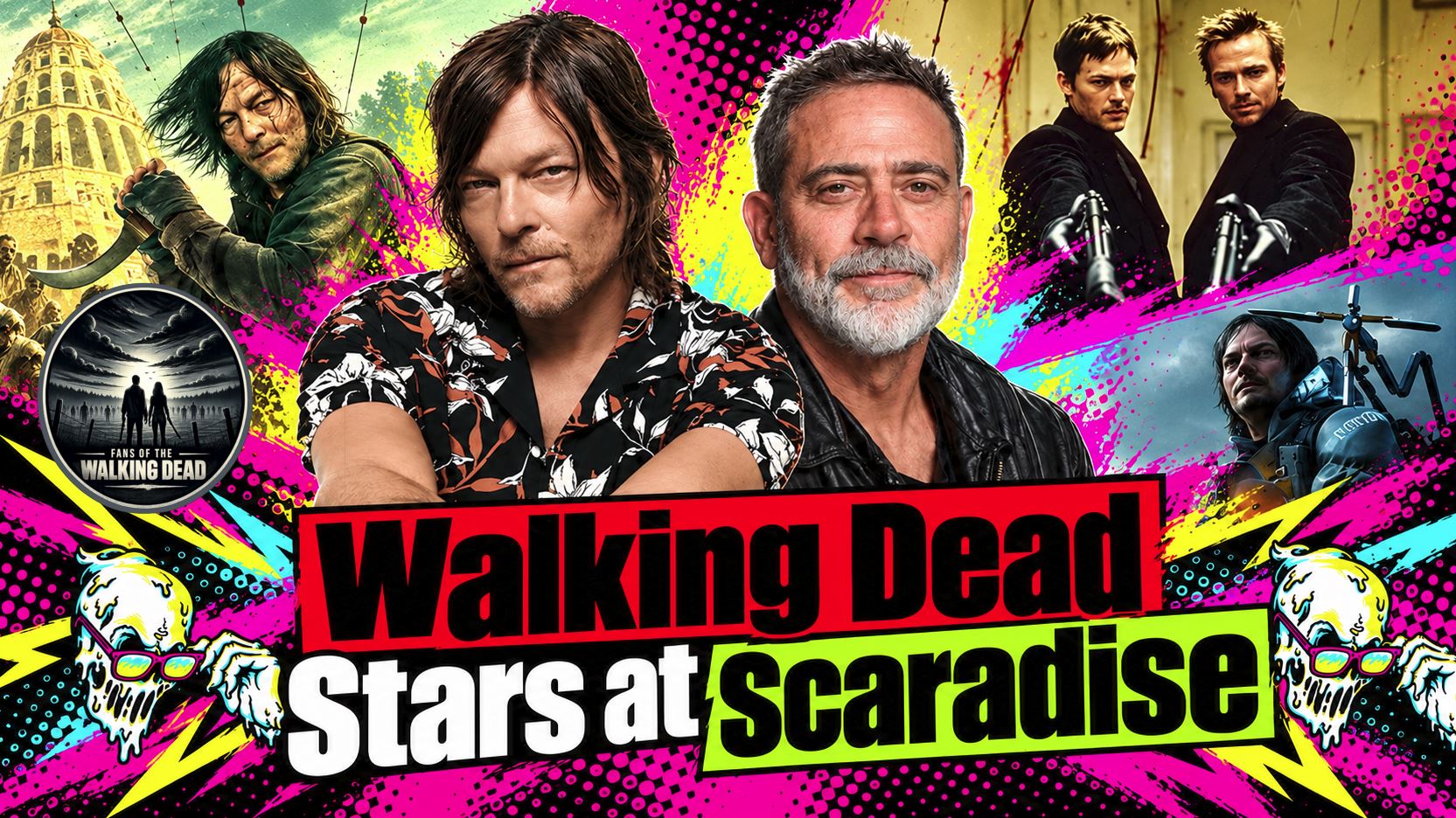 Walking Dead actors Norman Reedus and Jeffrey Dean Morgan headline Scaradise convention appearances in Tampa