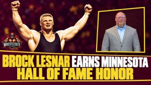 Brock Lesnar celebrates his Minnesota wrestling legacy through M Club Hall of Fame induction recognition