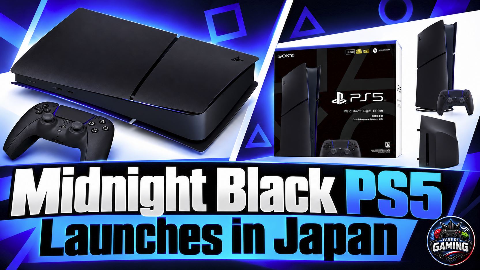 Midnight Black PS5 Launches in Japan
