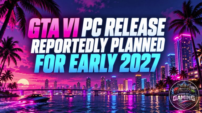 GTA VI PC Release Reportedly Planned for Early 2027
