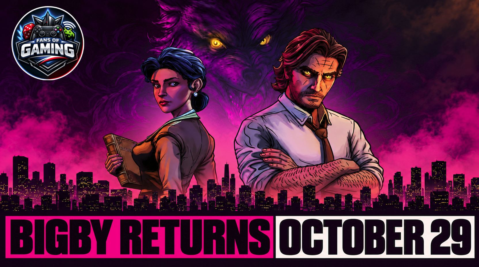 Bigby Wolf investigates neon-lit Fabletown as Telltale remasters the classic adventure for PlayStation 5 players