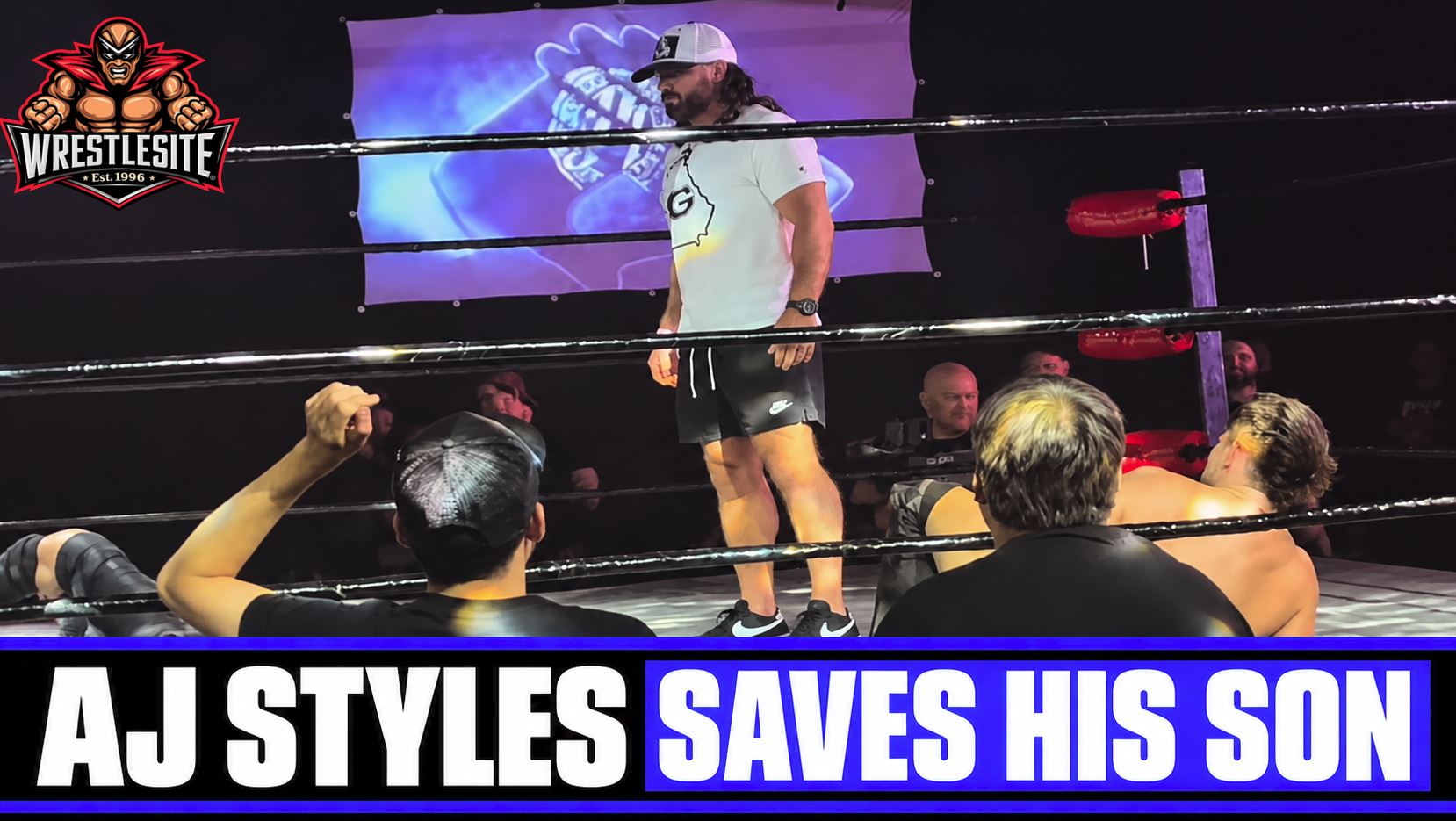 AJ Styles Saves Son Avery at AWE Event 5 Retired WWE star AJ Styles rescues son Avery during an Atlanta Wrestling Entertainment post-match attack