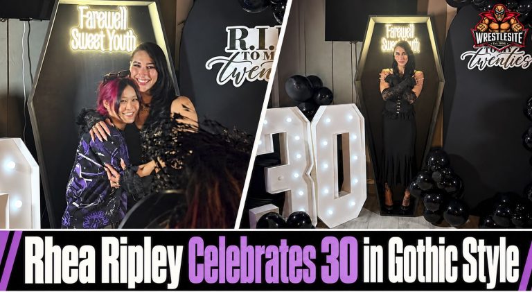 Rhea Ripley Celebrates 30th Birthday With Coffin Theme