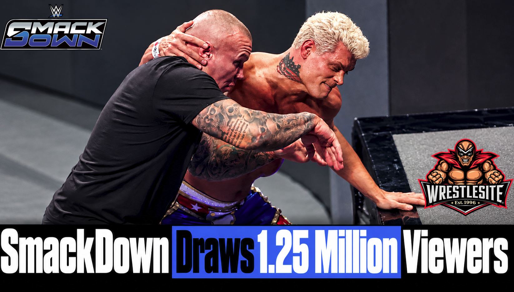 WWE SmackDown Draws 1.25 Million Viewers 5 WWE SmackDown, October 2 ratings show 1.25 million viewers and an unchanged 0.27 demographic rating