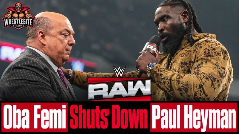 Oba Femi Rejects Paul Heyman’s Pitch on Raw