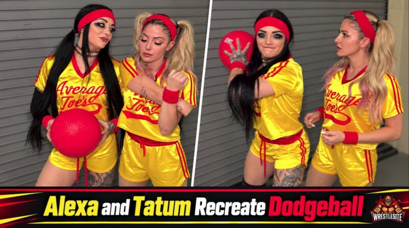 Alexa Bliss and Tatum Paxley Recreate Dodgeball Scene